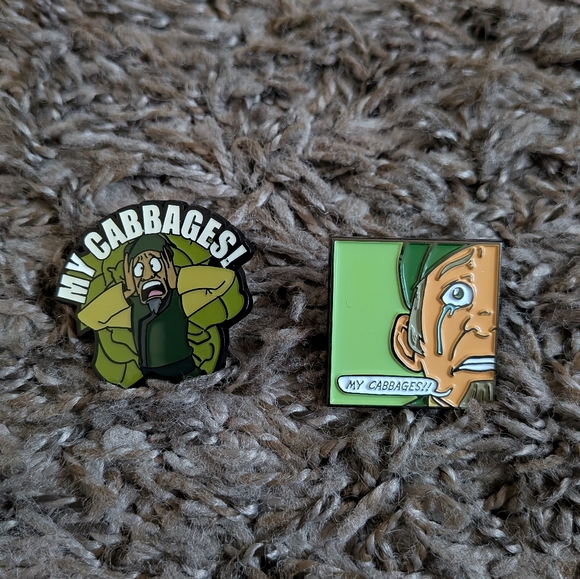Avatar The Last Airbender Cabbage Man "My Cabbages" Enamel Pin Lot - Picture 1 of 5